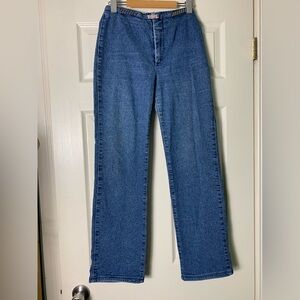 Vertigo Paris | Built-in Decorative Belt Straight Leg Jeans